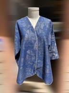 Blue Current Kimono